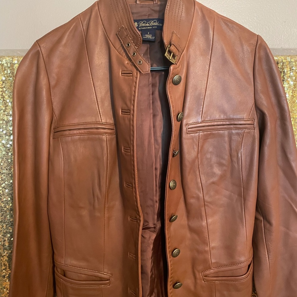 Brooks Brothers leather jacket